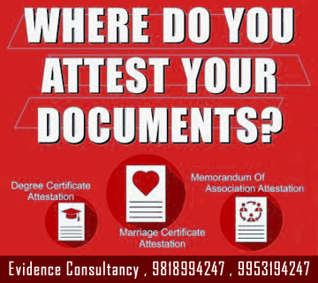 Certificate  Apostille Attestation in Delhi, India