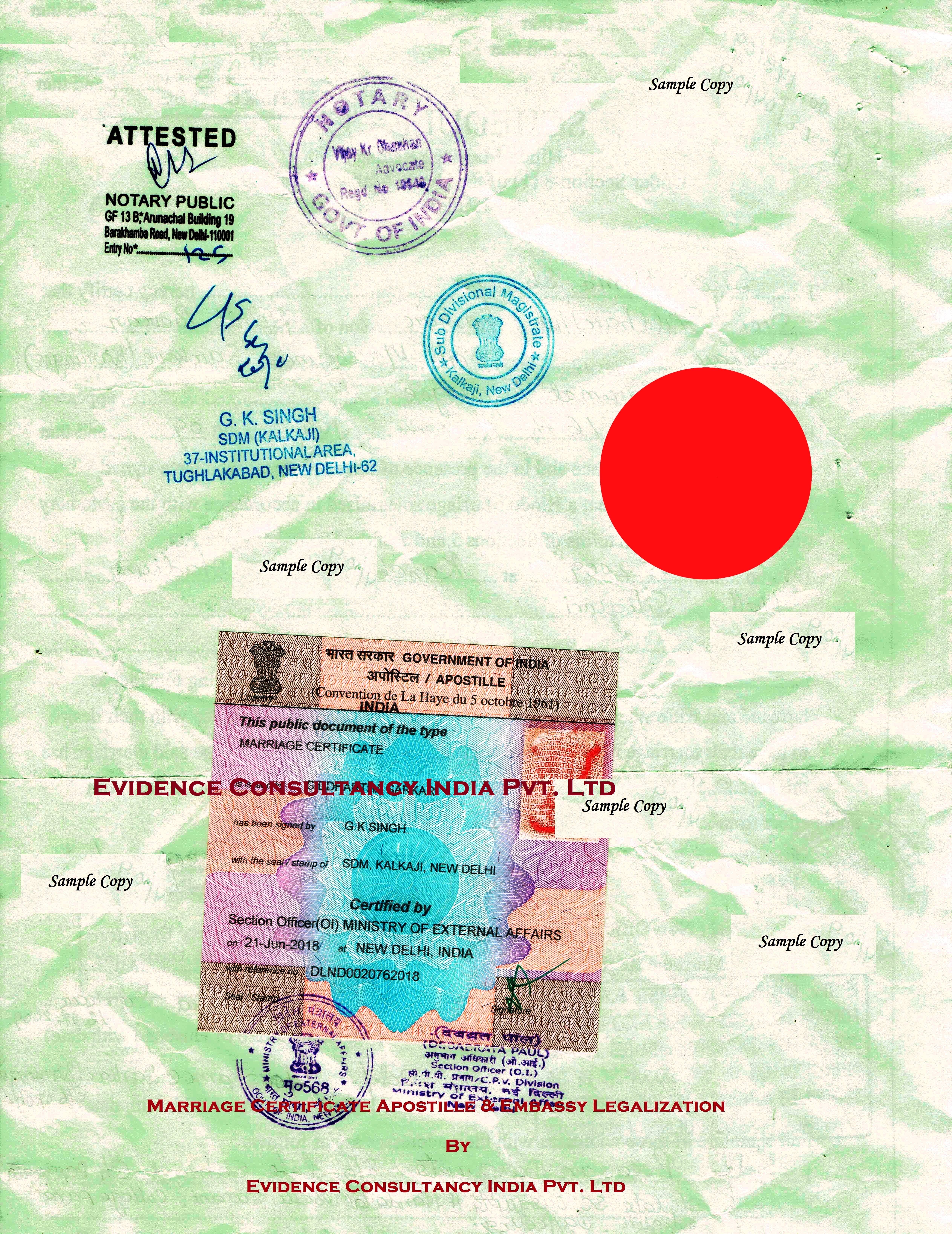 Marriage Certificate Apostille for France