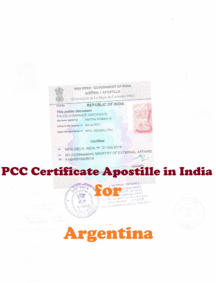  PCC Certificate Apostille for Argentina