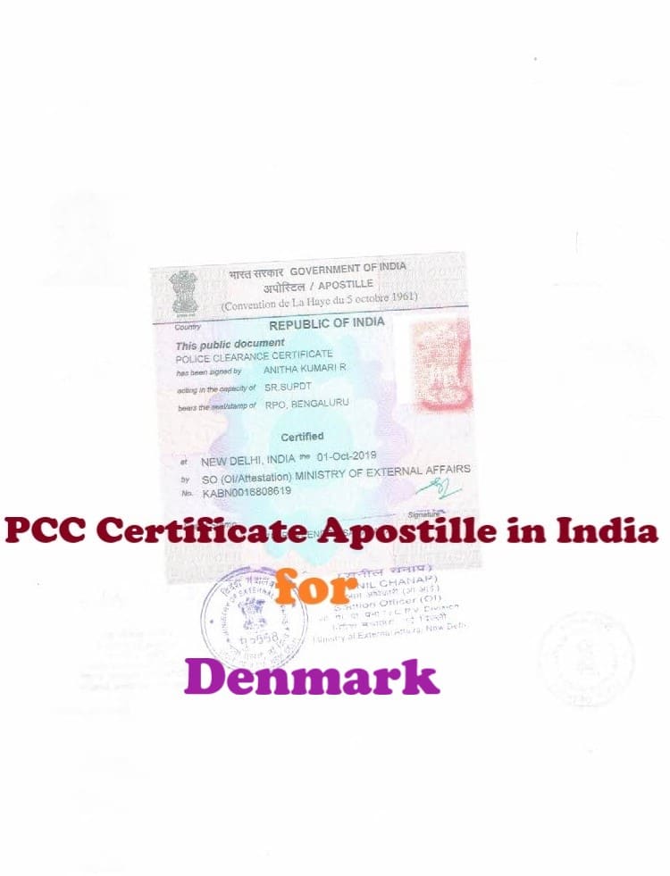  PCC Certificate Apostille for Denmark