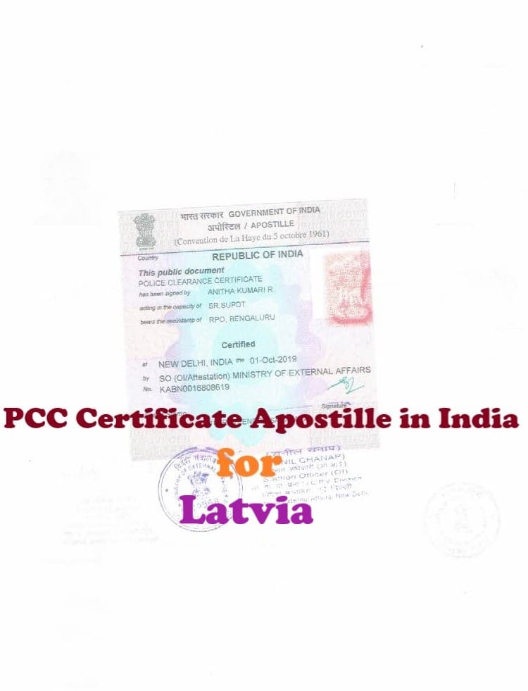  PCC Certificate Apostille for Latvia